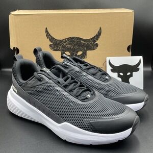 Under Armour Project Rock BSR 5 Shoes Mens 13 Black White Sneakers 3028296-002